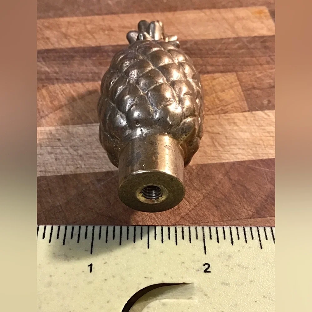Staub RARE cast brass pineapple lid knob